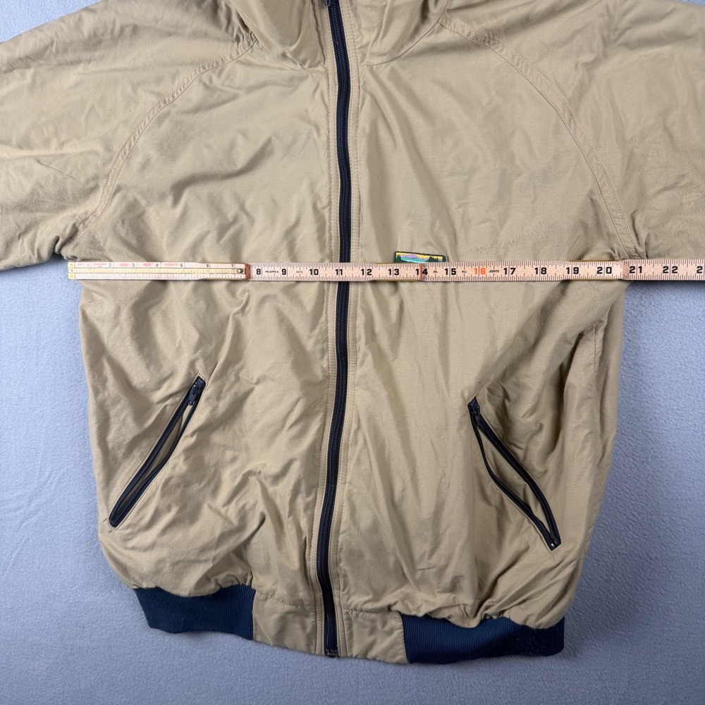 Vintage LL Bean Warm-Up Harrington Jacket Mens Tall Large Tan Fleece Lined USA - Picture 7 of 9